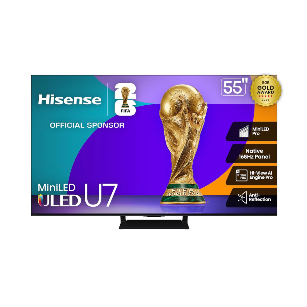 Téléviseur Hisense 55'' 4K UHD QLED Mini-LED PRO Google TV - 165Hz - HDR10+ Dolby Vision IQ · Dolby Atmos (55U78QG)