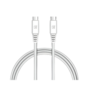 Câble Rockstone  USB-C vers USB-C  100 W  1 mètre - Blanc