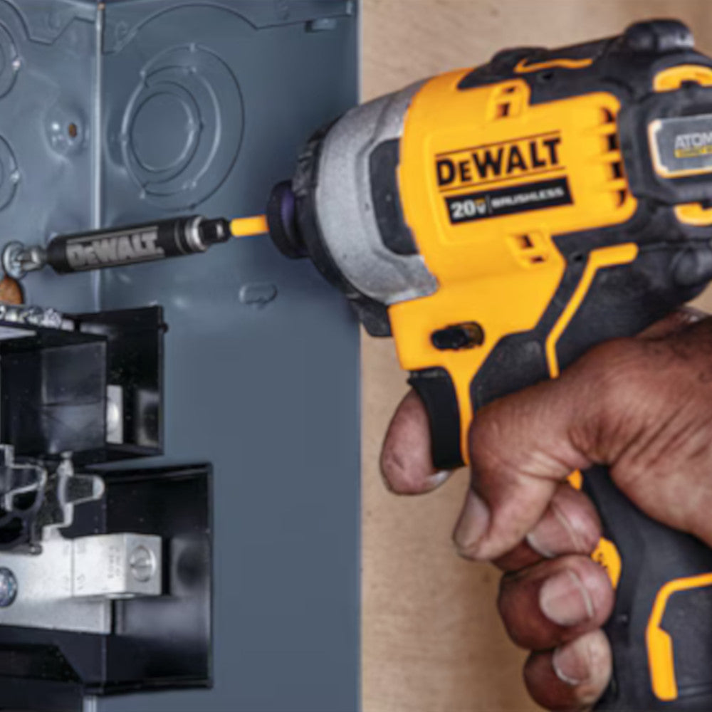 Ensemble de visseuse Dewalt  à chocs compacte sans fil 1/4 po sans balais Dewalt ATOMIC™ 20V MAX* (DCF809D1)