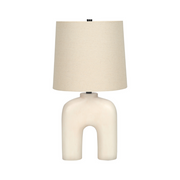 Lampe de table Monarch - Luminaire - Crème résine / Beige (I 9728) Nouveau