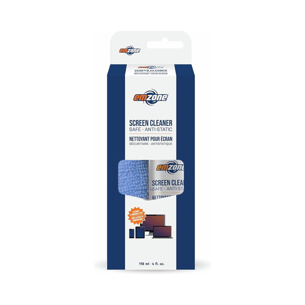 LED, LCD and Plasma Screen Cleaner with Emzone Cloth