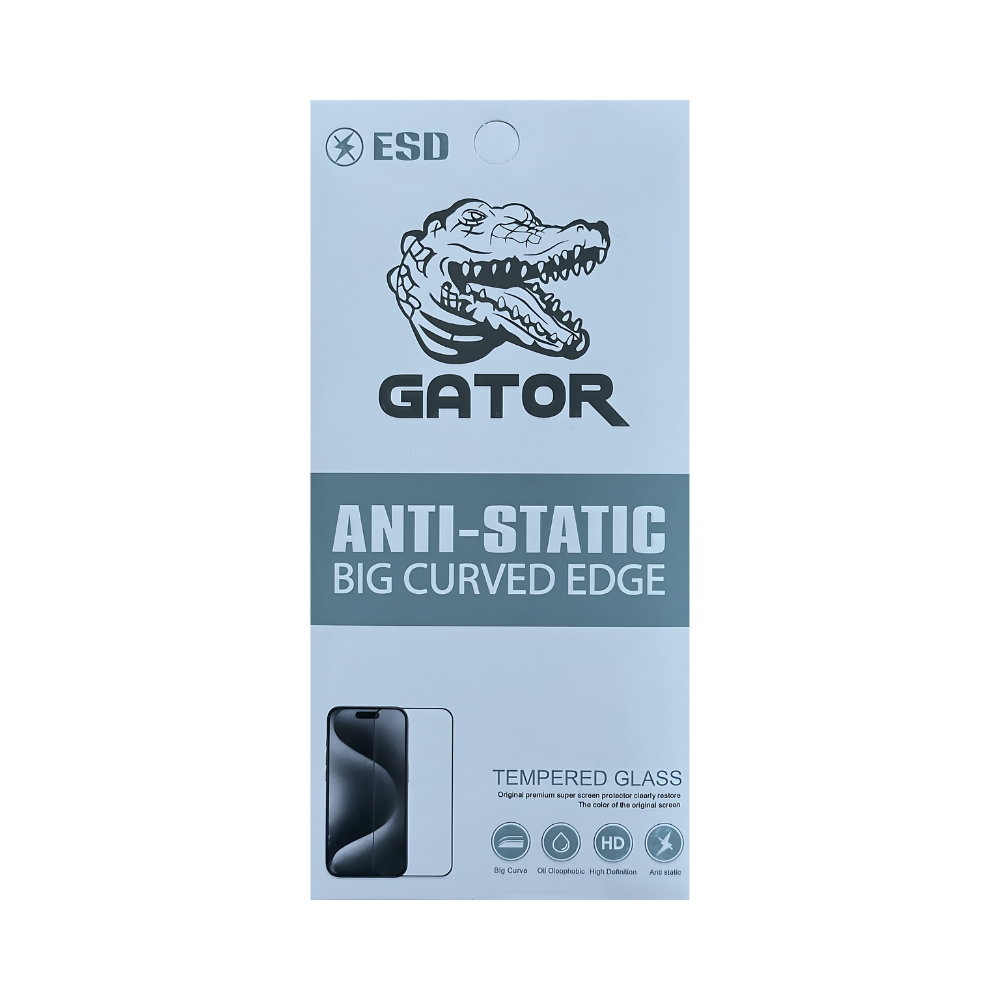 Verre trempé Gator pour iPhone 11 Anti-static - noir