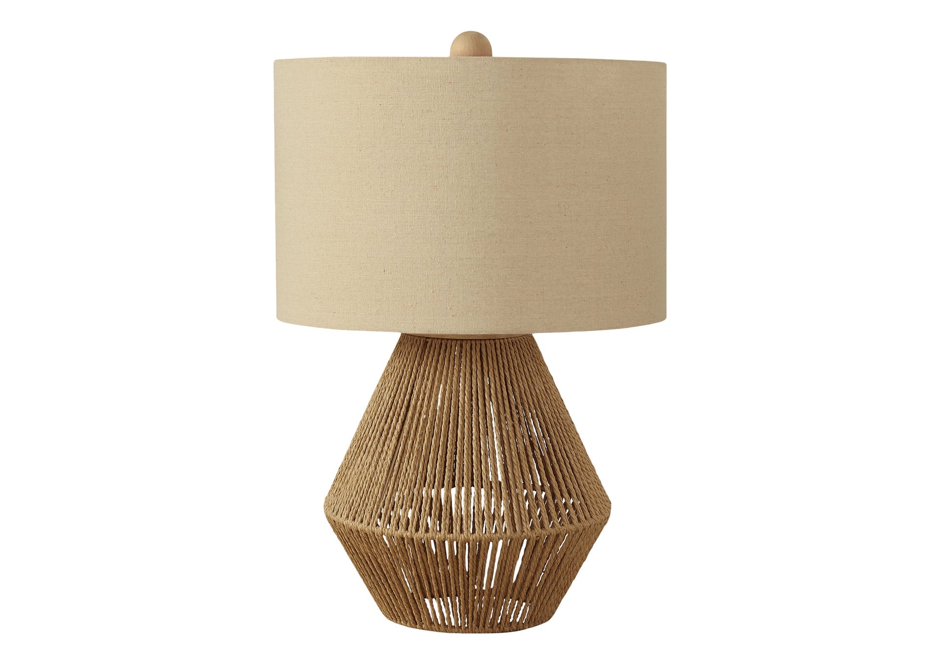 Lampe de table Monarch - Luminaire - Brun Corde (I 9628) Nouveau