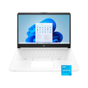 Ordinateur portable HP  14" - Intel Celeron - 4 Go de mémoire - 64 Go eMMC  (14-dq3000dx)