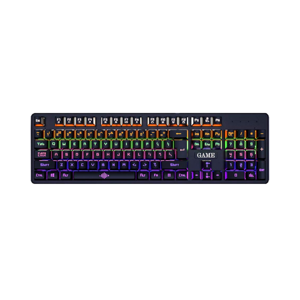 Backlit Mechanical Gaming Keyboard with RGB Lighting