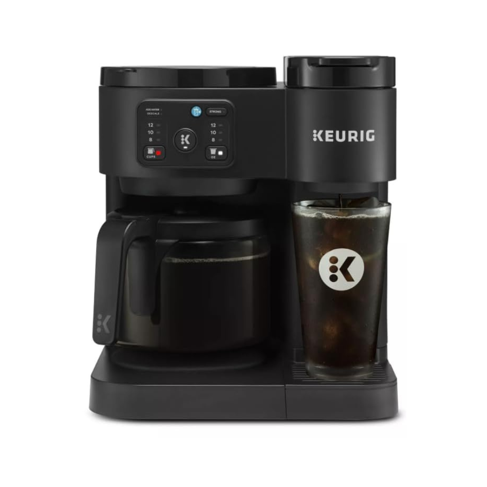 Cafetière Keurig K-Duo Essentials Gen 2 – Format individuel et carafe, café chaud et glacé