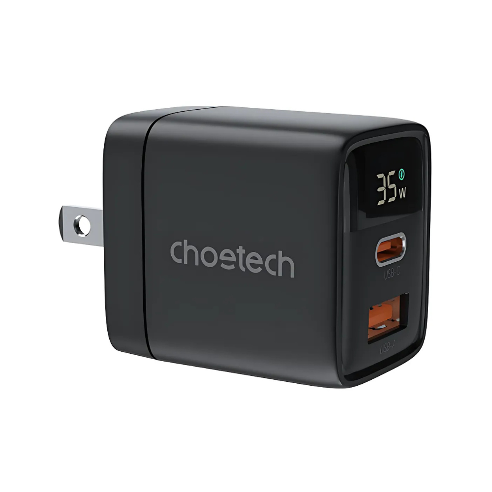ChoeTech wall charger USB-A port + 1 Type-C port 35W