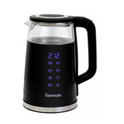 Bouilloire Kenmore de 1,7 L en verre à double paroi avec écran tactile (KKTKDB)