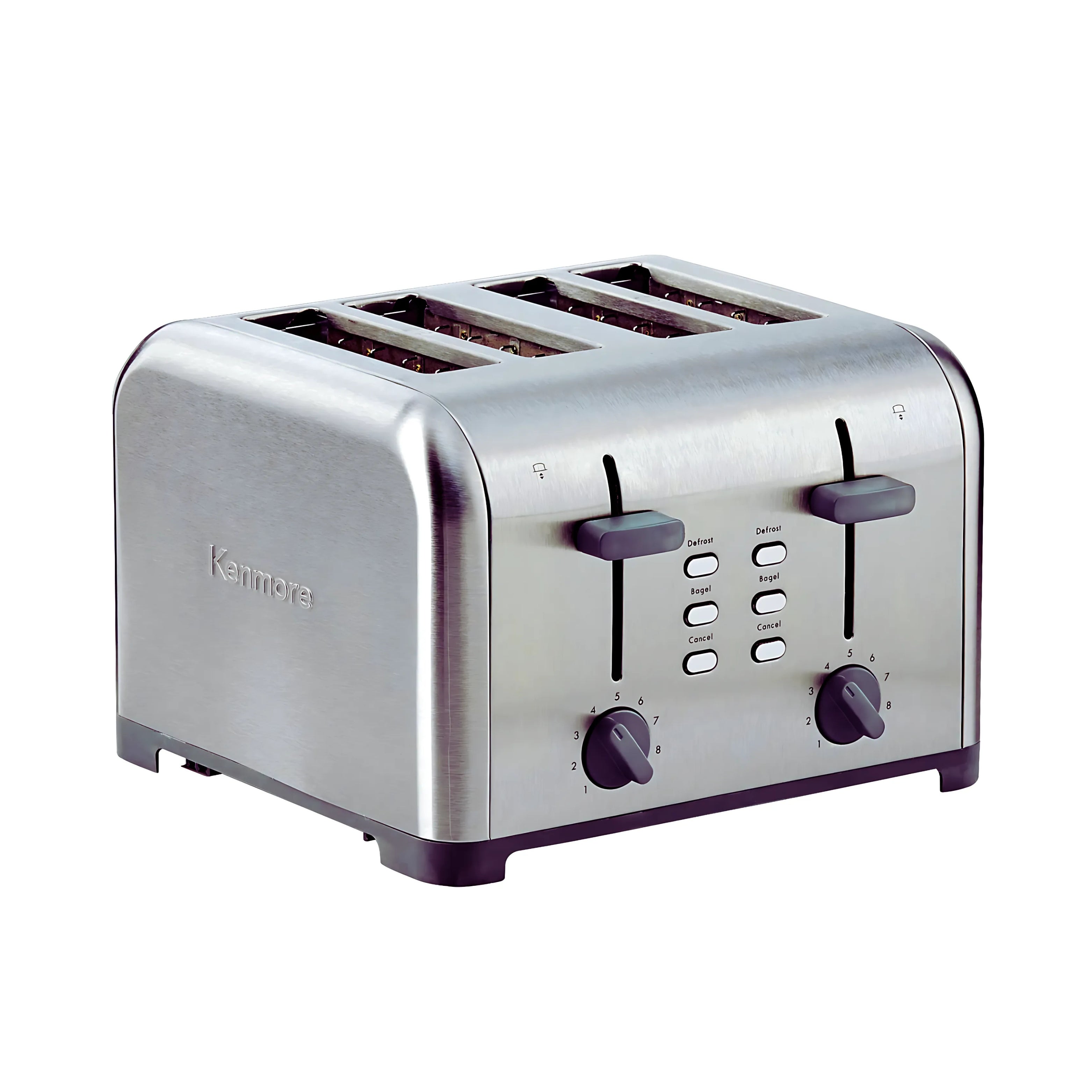 Grille-pain 4 tranches Kenmore avec 9 réglages - acier inoxydable (KKTSDC4SS)