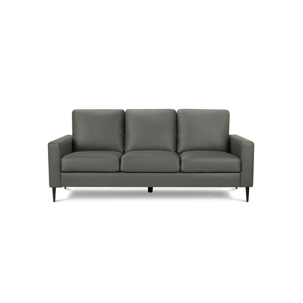 Sofa de 77" Monarch - RA-02 - Simili cuir gris (8J33A02)