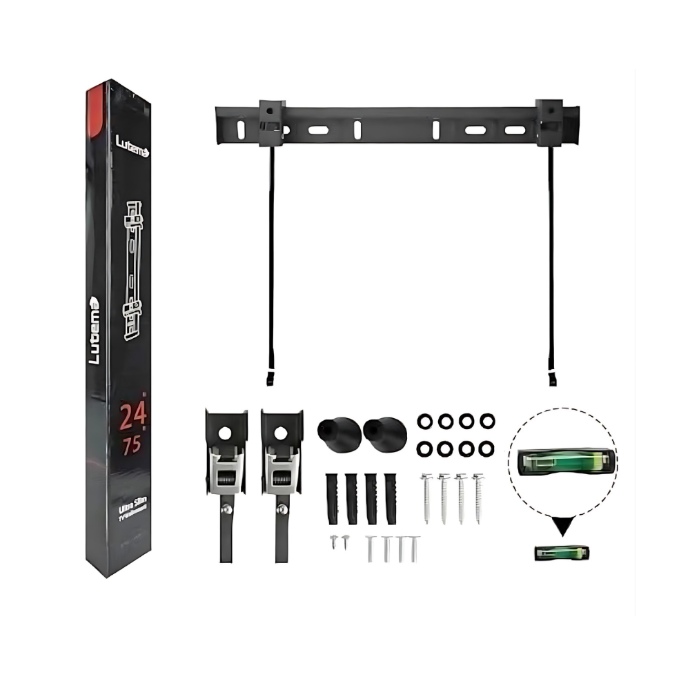 Lutema ultra slim wall mount for 24" to 65" TVs