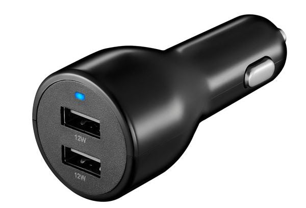 Insignia Dual Micro USB Car Charger (NS-MCC24W2K-C)