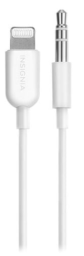 Cable estéreo/relámpago de 3,5 mm Insignia de 3,5 mm - Blanco (NS-MA35A83W-C)