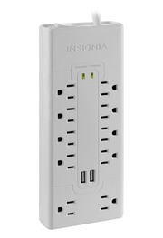 Parasurtenseur à 10 prises avec 2 ports USB d'Insignia