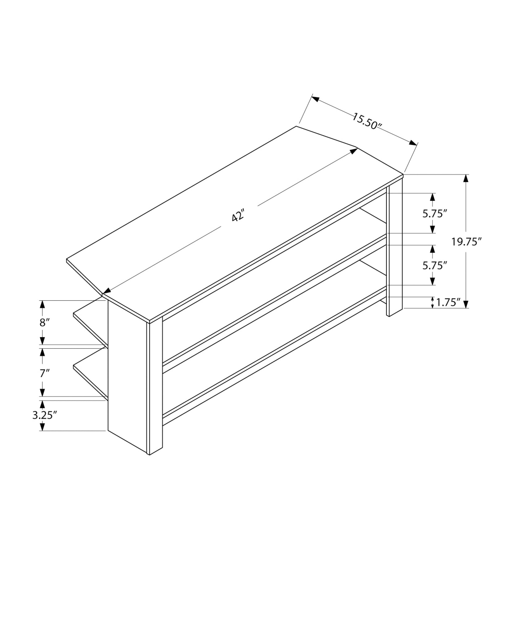 Mueble TV topo oscuro(I 2569)