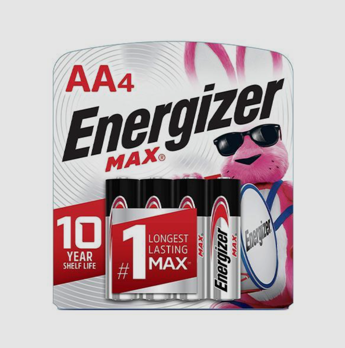 Energizer MAX AA Alkaline Batteries, 4-Pack