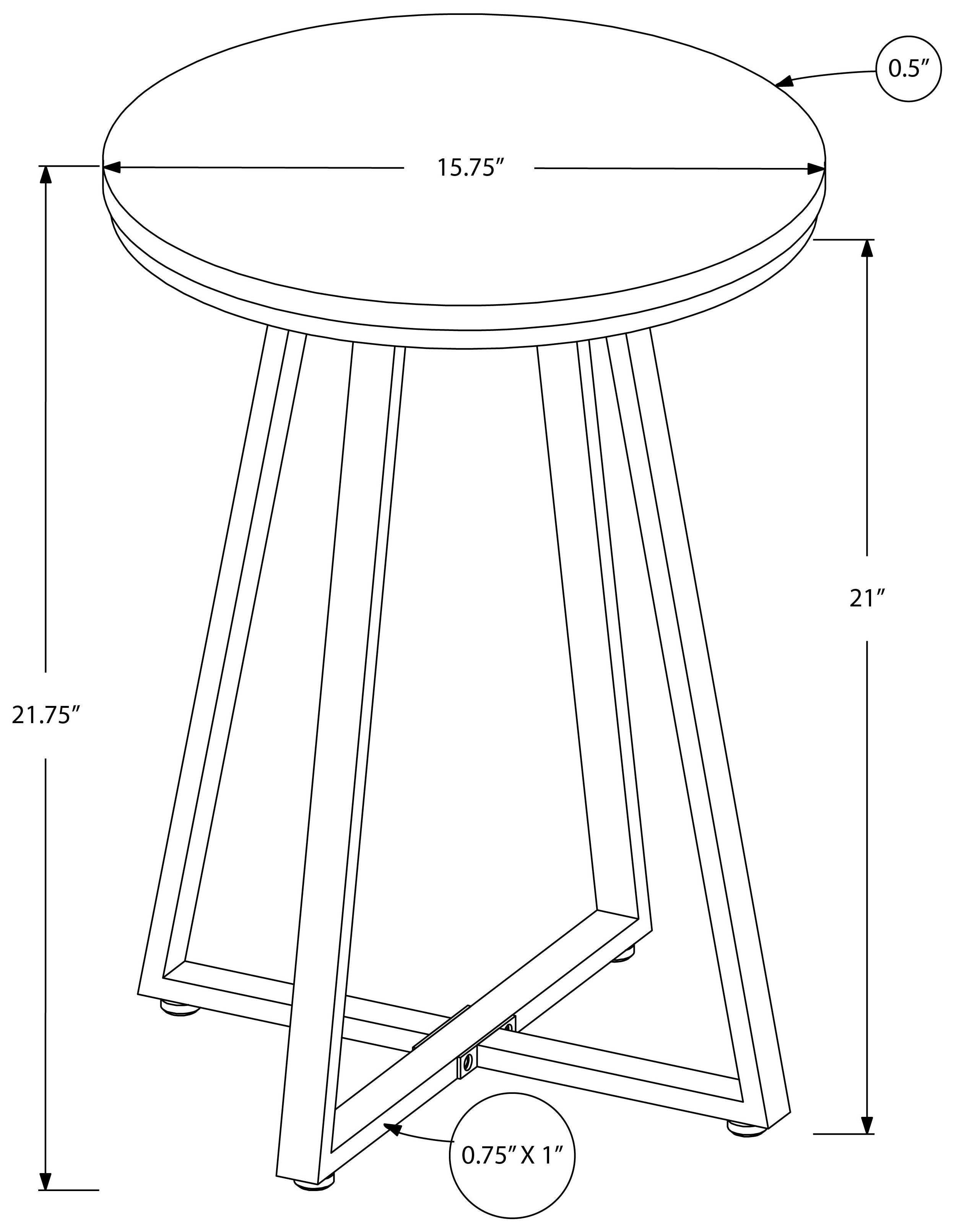 Table d'appoint metal de couleur noir et taupe foncé