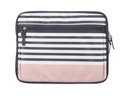Funda Modal para portátil de 14" - Raya gris/rosa
